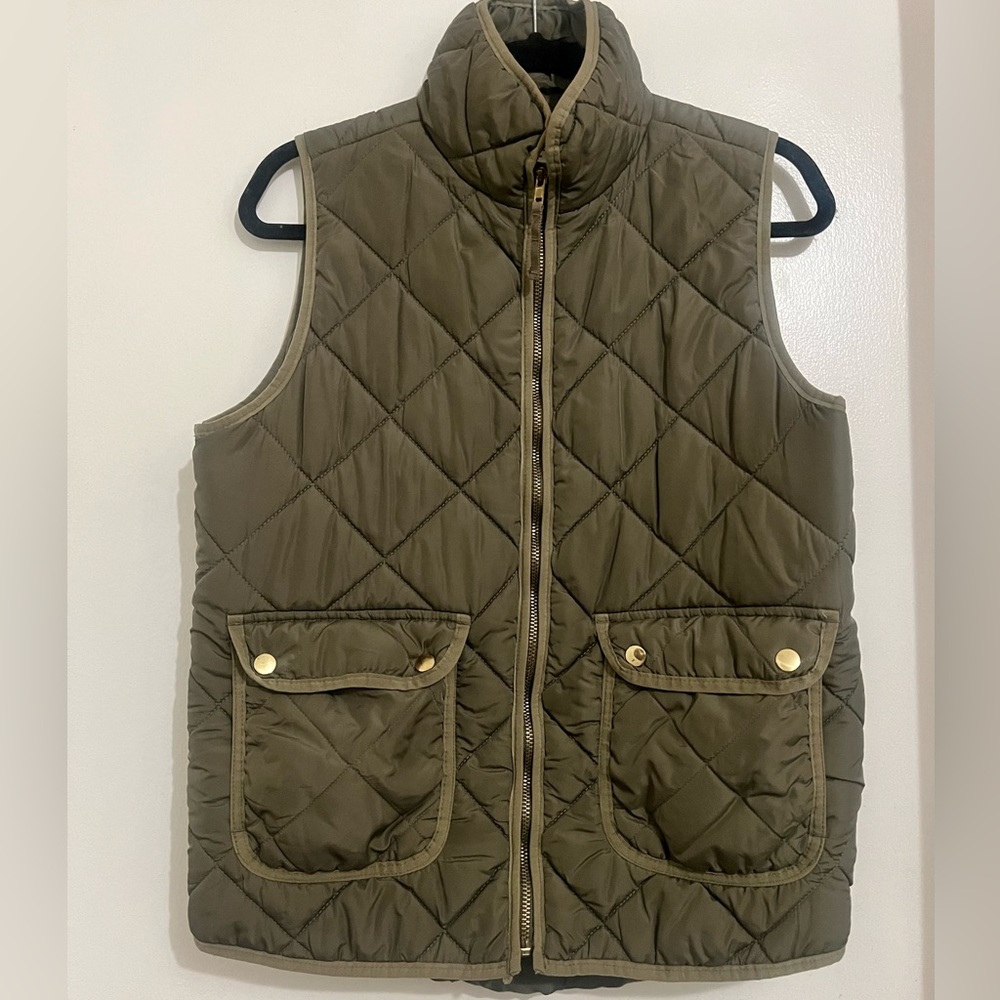 Workshop Republic Clothing Olive Quilted Vest
